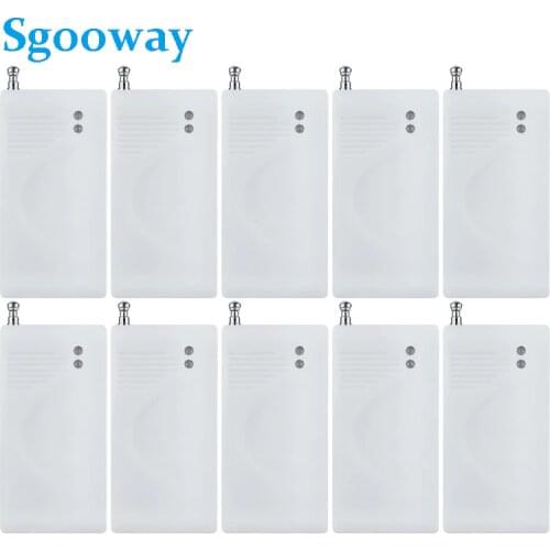 Sgooway 10 pieces Wireless shock detector Vibration sensor alarm detector for alarm system