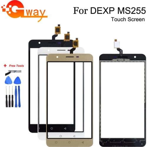 100% Tested For DEXP Ixion MS255 Element Touch Screen Glass 100% Guarantee New Glass Panel Touch Screen No Lcd + tools+Adhesive