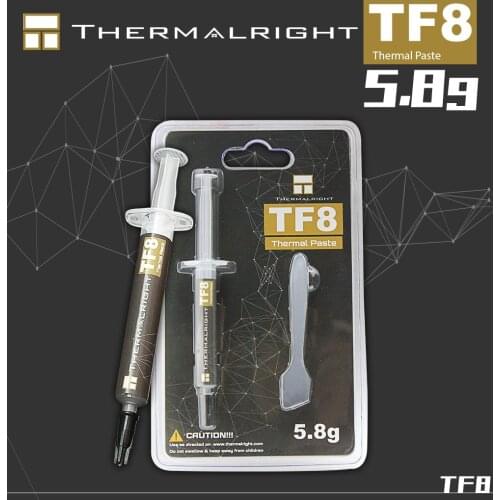 Thermalright TF8 2G 5.8g 12.8G CPU GPU Heat Sink Cooling Cooler Radiator FAN Thermal Grease composite grease silica 13.8W/m.k
