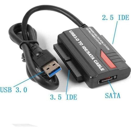 USB3.0/2.0 Fast Drive Line IDE+SATA Hard Drive Adapter Inch Mobile Convert Cable Connection 2.5 Adapter Card Inch 3.5 HDD R L3Y0