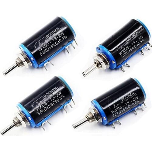 Wxd3-13-2w precision multi turn potentiometer 1K / 2.2k/3.3k/4.7k/10k/22k/47k/100k