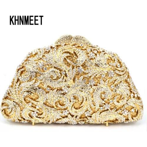 Newest Fashion Red Flap Clutch Crystal Diamond Diamante Stone Evening Bag Ladies Luxury Clutch Bag With Chain Handbags SC522