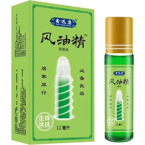 12ml 1pc Balm Refreshing Oil For Headache Dizziness Natural Medicinal Oil Pain Rheumatism Abdominal Pain Fengyoujing