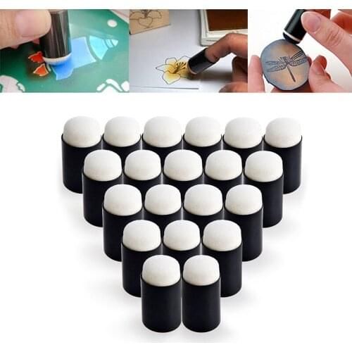 10Pcs/Set Finger Painting Sponge Daubers Sponger Foam Applying Ink/chalk/inking/staining DIY Painting Craft Set Painting Tools