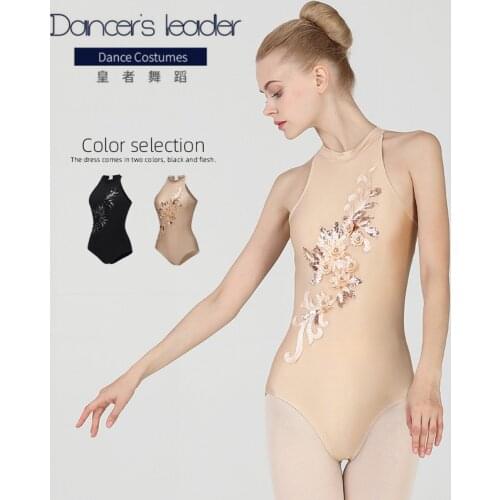 Ballet Leotard for Women Practice Clothes Three-dimensional Embroidery Gymnastics Jumpsuit Adult Aerial Yoga Clothing Swimwear