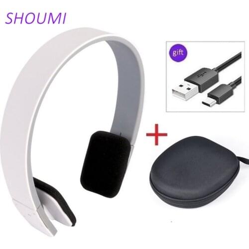 8200 Bluetooth Headsets Wireless Bass HeadPhone Stereo Earphone Leather Bag with Mic Support for Xiaomi Smart Mobile Tablet New