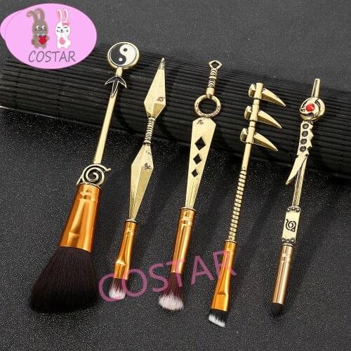 COSTAR Anime Naruto Shuriken Kunai Cosplay Earring Makeup Brush Eyebrow Pencil