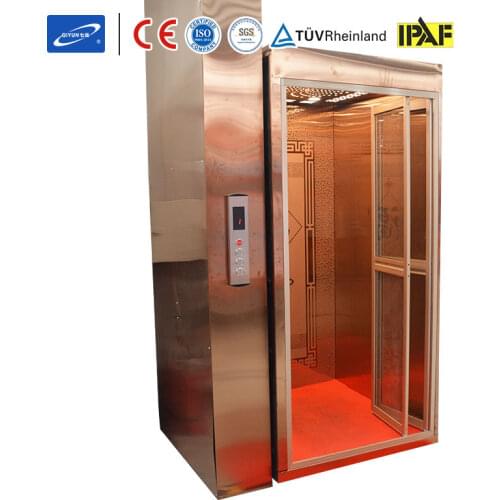 Qiyun Group New 2021 Type 1 m to 10 m Height 300kg Load Private Home Lifts Good Quality Hydraulic Private Home Elevator for Sale