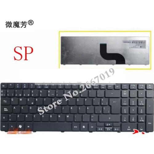 Spanish keyboard for Packard Bell Easynote TE69 TE69KB TE69HW LE69KB TE69BMP TE69CX TE69CXP TE69HW MS2384 Laptop SP keyboard