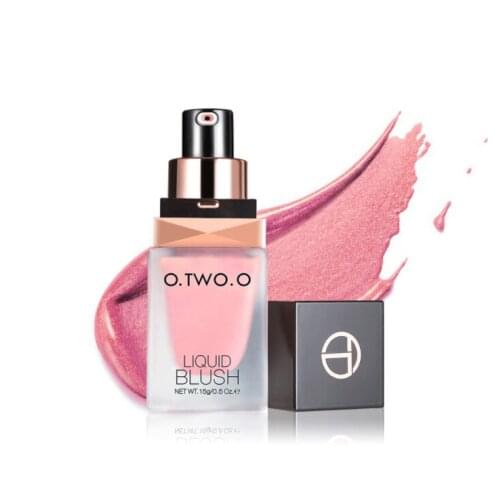 Makeup Face Blush Liquid Elegant Silky Blush Palette 6 Colors Long Lasting Natural Face Blush Face Contouring A