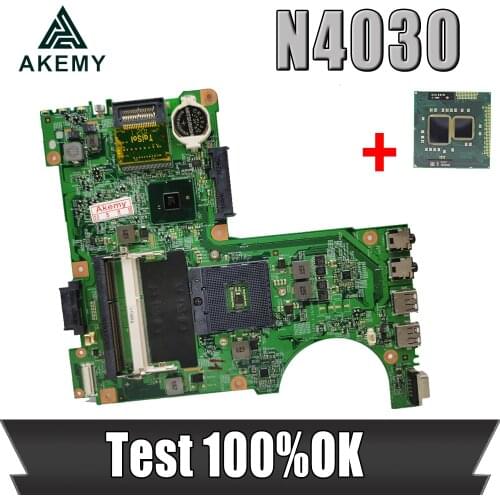 Akemy For Dell inspiron N4030 Laptop Motherboard HM57 DDR3 0R2XK8 CN-0R2XK8 48.4EK19.011 MAIN BOARD Free CPU