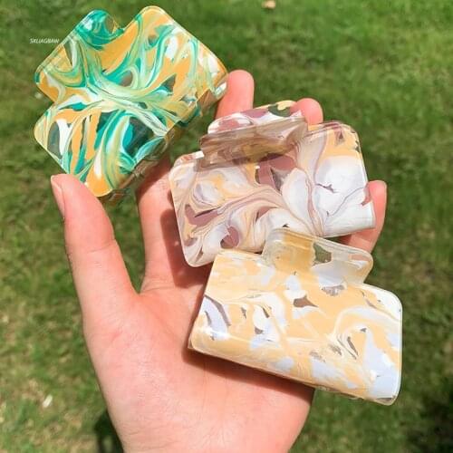 Fashion Hair Clips for Hair Women Claw Clip Elegant Colorful Geometry Rectangle Hair Claw Girls Hair Barrettes Hair Accessories