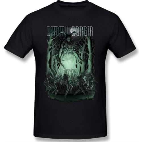 Dimmu Borgir Mens Round Neck Short Sleeve T-Shirt Fitness and Leisure Short Sleeve top