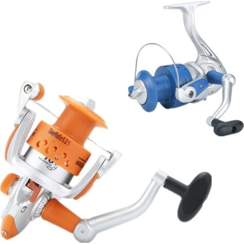 Promoting Saltwater New Arrival Spinning Fishing Reel 5.2:1 High quality Carp Baitcasting Wheel Blue / Orange color optional