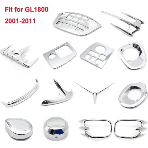Motorcycle Chrome ABS Plastic Fairing Trim Fit For Honda Goldwing GL 1800 2001-2011 gold wing1800 Modified Accessori