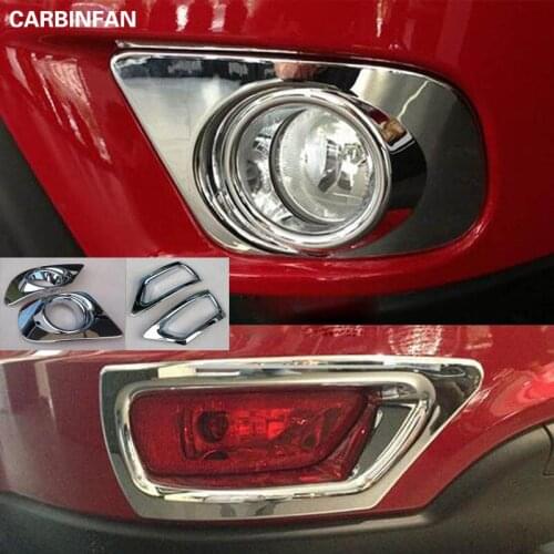 Front Rear Fog Light Foglight Lamp Chrome Trim Covers Car Styling For Dodge Journey Fiat Freemont 2011 - 2018 2015 2016 2017