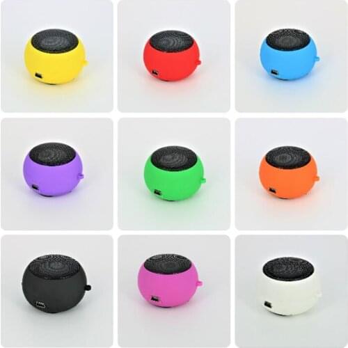 Rechargeable USB Speaker Retractable Mini Speaker for Phones / MP3 Player / Laptop, Travel Speaker Wired 3.5mm Headphone Jack