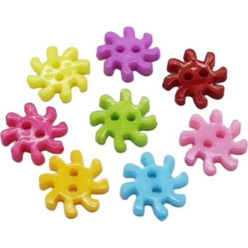 Gearwheel Buttons Christmas For Scrapbooking 2 Holes Decorative Resin Christmas Buttons For Sewing Craft Buttons Mixed 200 Pcs