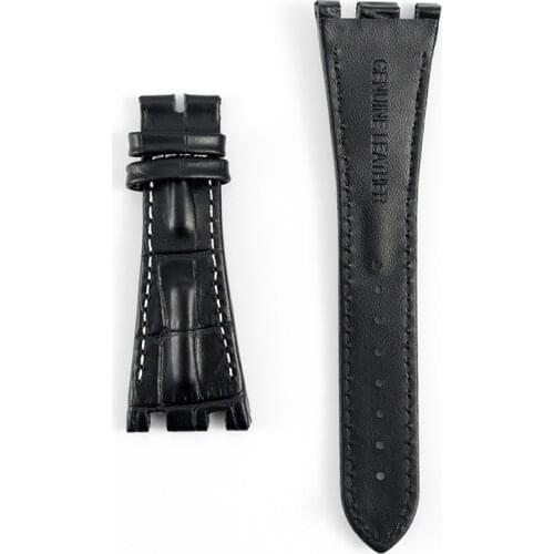 Adapt AP for Audemars Piguet 15400 15703 Royal Oak Offshore Series Mens Strap 26mm Black Brown Head Leather Watch Bracelet Band