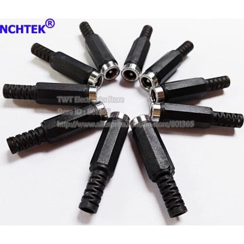 NCHTEK DC 5.5x2.1mm Power Female Plug Jack Adapter Connector InLine Socket for CCTV/Free shipping/20pcs