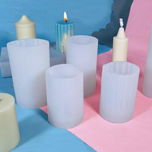 Candle Silicone Stencil Easy to Clean DIY Creatives Template For DIY Candle Fondant Soap Chocolate JS22