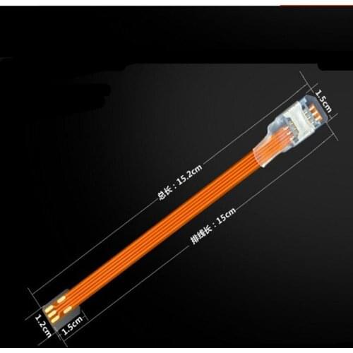 Micro sim card slot to Micro card extension flat fpc cable Reader opener SIM card