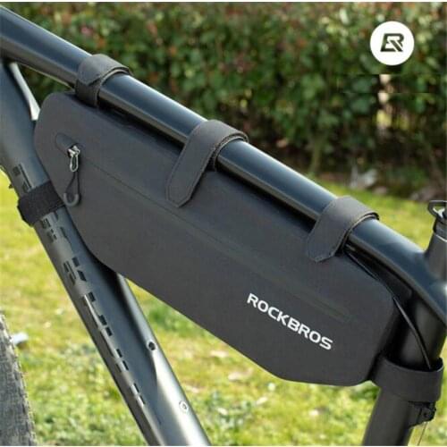 ROCKBROS Waterproof Bike Bag Cycling Bicycle Bag Large Capacity Top Tube Front Frame Bag MTB Road Triangle Pannier Bike Bags