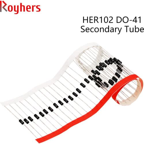 20Pcs High Efficiency Rectifier Diode 1A 800V HER102 HER103 HER104 HER105 HER107 HER108 DO-41 Diy Set HER