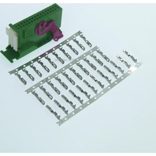 1 Kit 32 pin 1J0972977C automotive ecu connector for Audi VW Seat Skoda Instrument Dashboard Plug Connectors 1719057-1 1719058-1