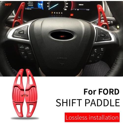 Accessory Shifter Extension Aluminum Alloy Auto Steering Wheel Shift Paddle 2pcs/set Fit for Ford Mondeo Taurus Edge 2015-2019