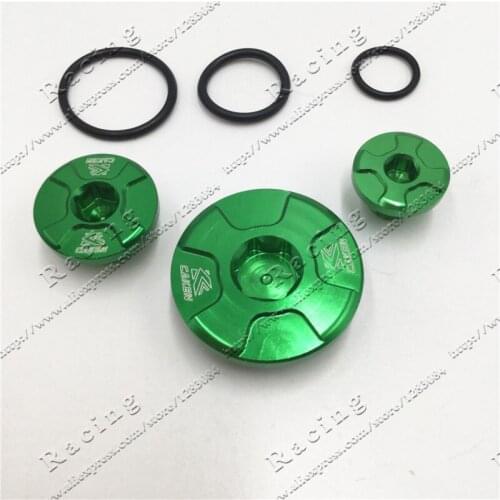 For KAWASAKI KLE650 Versys 07-15 NINJA 650 Motorcycle Accessories Engine Guard Plug Engine CrankCase Cap Oil Filler Cover geeen