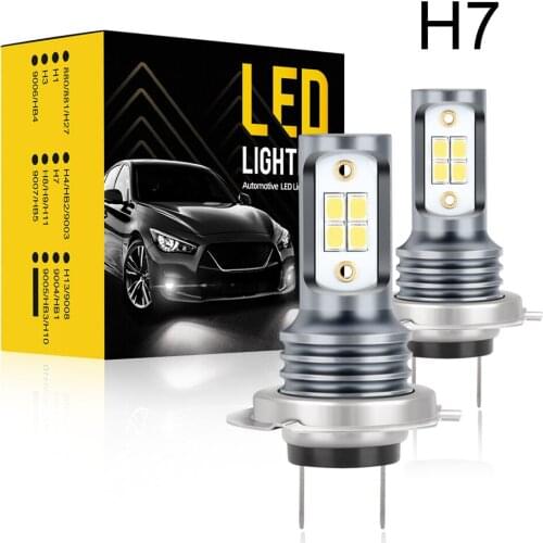 Accessories IP68 Bulbs 16W/pair H7 2pcs H7 12V To 24V 6000K Waterproof 1000LM High Luminous Efficiency Durable Car Lights