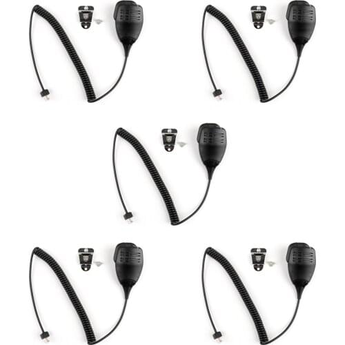 Artudatech 5Pcs PMMN4007 Microphone For Motorola GM338 GM339 GM3188 GM3688 CDM1550LS Plus CM140 CM160 CM200 Car Radio