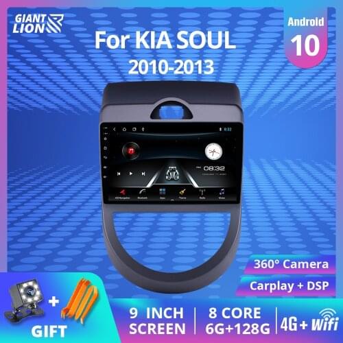 Car Multimedia Video Player 2 Din Android 9.0 Car Radio For KIA SOUL 2010 2011 2013 Radio GPS Navigation Stereo Bluetooth DVD