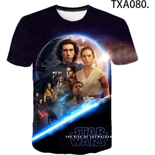 Summer 3D T shirt star Wars Movie Men Women Children Fashion Streetwear Boy Girl Kids Printed T-shirt Cool Top Tee plus size 6XL
