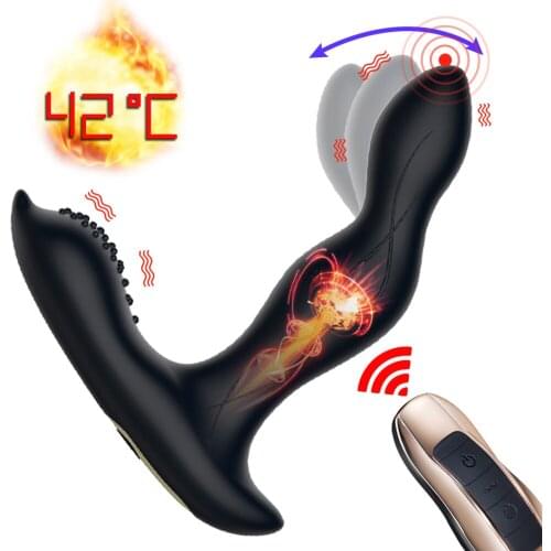 Vibrating Prostate Massager With 10 Speeds Anal Vibrator Rechargeable Male Butt Plug Sex Toys For Men Sex Shop Toys For Adults