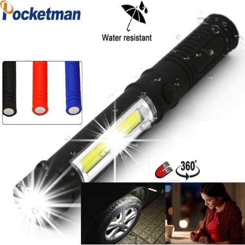 Mini Portable Flashlamp COB LED Multifunction Maintenance Flashlight 3000 Lumens Working Inspection Torches With Magnetic Base
