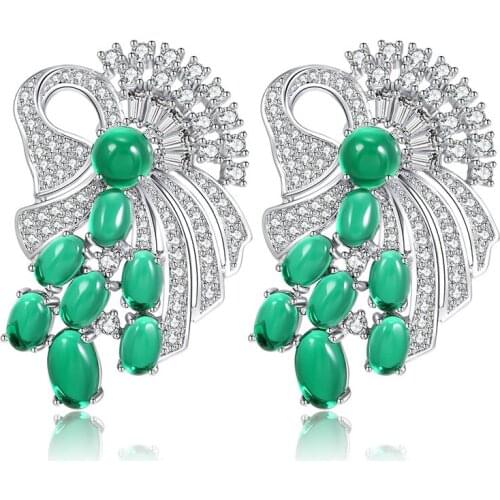ANGYANG Fashion Women Earrings Stud Earrings For Women New Bohemian 2020 Geometric Zircon Earrings Jewelry