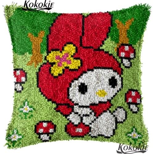 Crocheting Rug Kits Yarn Handmade cross-stitch latch hook rug canvas cushion embroidery needlework sets 3d carpet tools