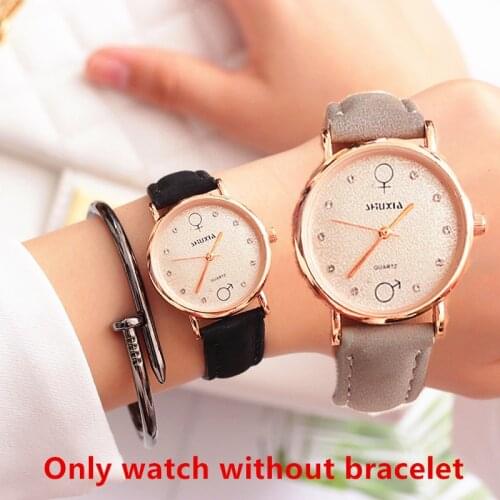 New Factory Wholesale Retro Leather Strap Women Watch Ladies Trend Student Simple Quartz WristWatch for Girls Ms Birthday Gift