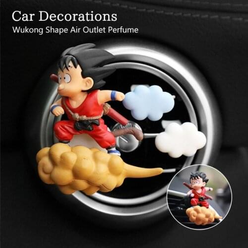 Car Air Freshener Goku Shape Air Outlet Perfume Car Goods Cute Animation Auto Interior Accessories Decorations