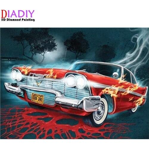 Full Square Diamond Mosaic Car 5D Diamond Painting Cross Stitch diamond Embroidery Picture Of Rhinestones Resin Drill Handmade