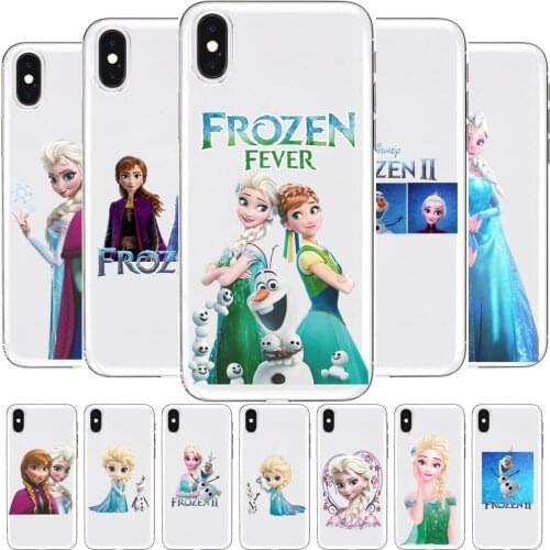 Frozen Disney Anime Transparent Phone cover hull For SamSung Galaxy S 8 9 10 20 21 S30 Plus Edge E S20fe 5G Lite Ultra soft