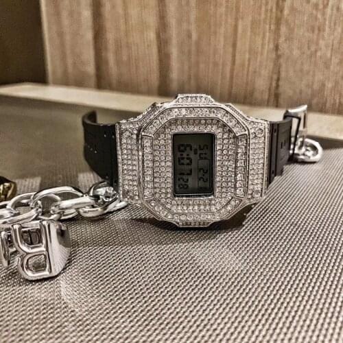 Super Stars New Icon Digital Watches for Men Women Unisex Lovers Couples Square Sporty Watches Waterproof LED Wrist watch Rubber