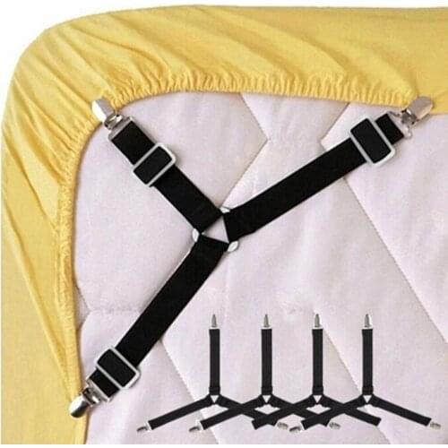 Three-Head Clamp Clip Holder Sets Sheet Strips Adjustable Length Triangles Sheet Mattress Clip Bed Sheet Fasteners