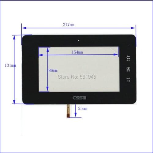 ZhiYuSun New 7 Inch Touch Screen 217mm*131mm GLASS 217*131 for tble compatible
