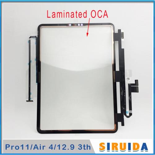 1Pcs Ori For iPad Pro 11 2018 A1980 A1979 /Pro 12.9 3Gen A1876 A1895 /Air 4 10.9 Touch Screen LCD Outer Panel Glass Sensor Part