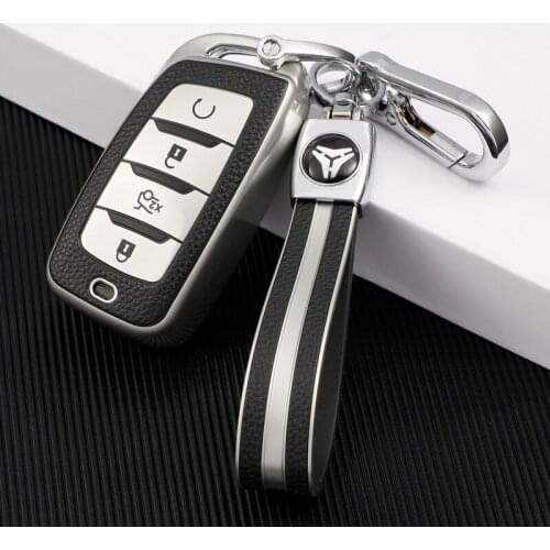 For Changan CS85 CS35 plus CS25 CS95 CS85 TPU Leahter Car Remote Key Case Cover Bag Shell Fob Holder Keychain Protector
