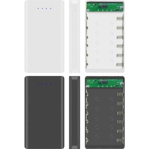 DIY 6x18650 Battery Case With Indicator Power Bank Shell Charger Box Accessories Q6PA