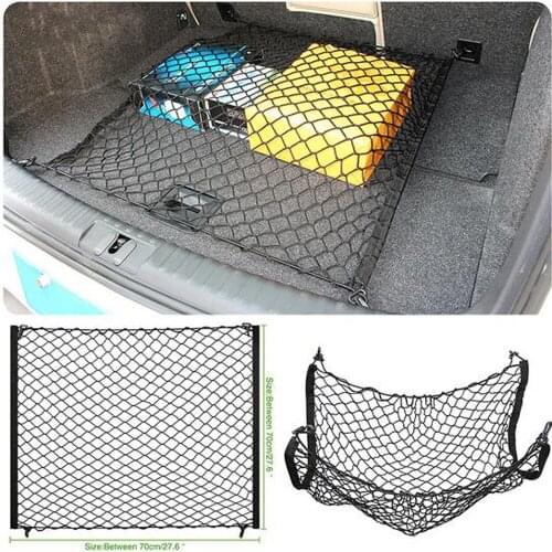 For Opel Astra J G H Zafira B Corsa D Insignia Mokka Auto Care Car Trunk Luggage Storage Cargo Organiser Nylon Elastic Mesh Net